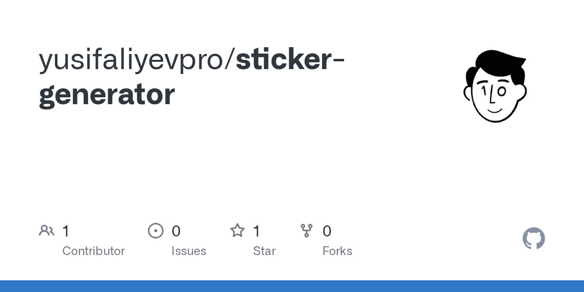 yusifaliyevpro/sticker-generator banner